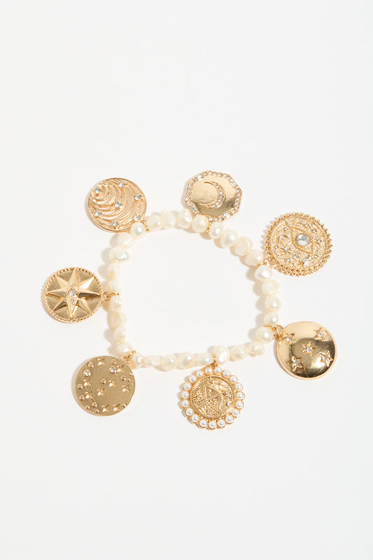 Freshwater Pearl Charms Bracelet