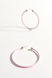 Summer Essential Wrapped Hoops - Pink