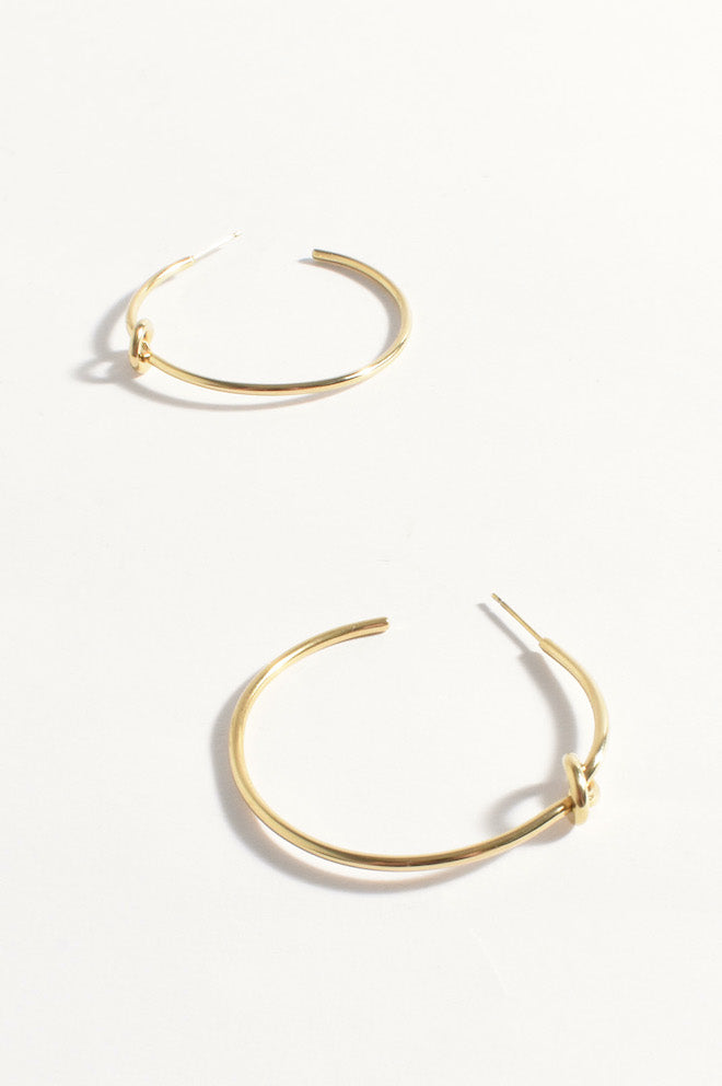Knotted Hoop Earrings