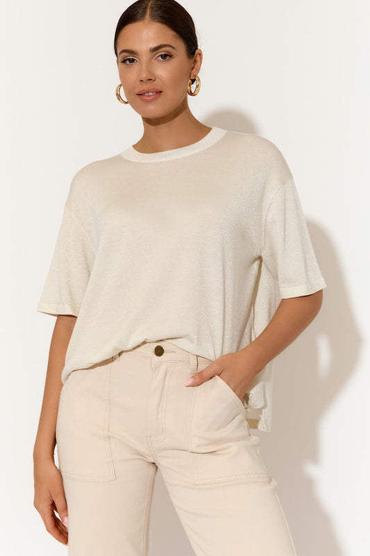 Laney Metallic Knit Top