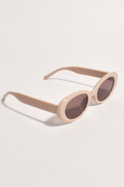 Bedford Sunglasses in Nude by Adorne — classic nude frame sunglasses, a chic warm-weather essential