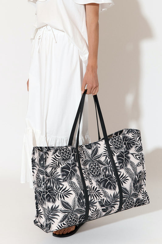 Tropics Canvas Printed Tote