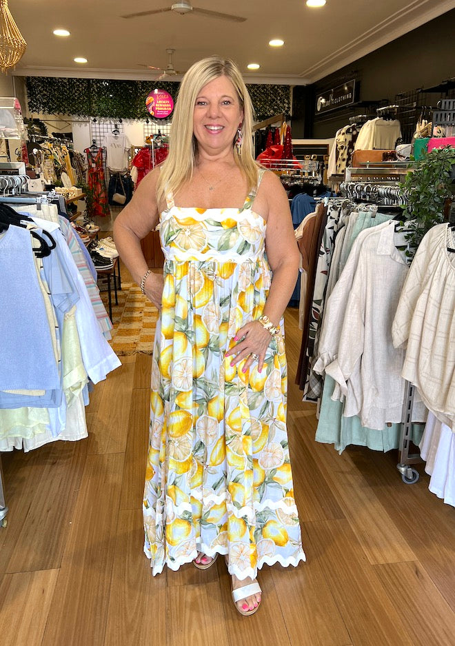 Lovely Lemon Maxi Dress