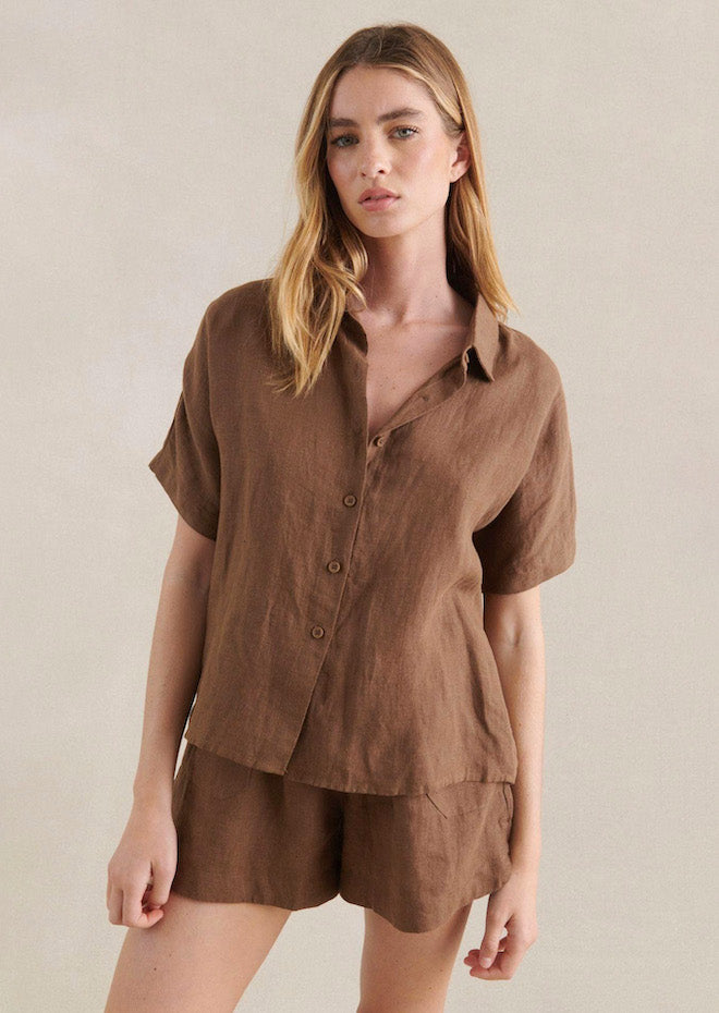 Bronte Shirt - Chocolate