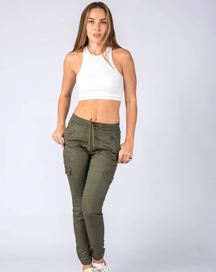 Chino Cargo Pants - Khaki