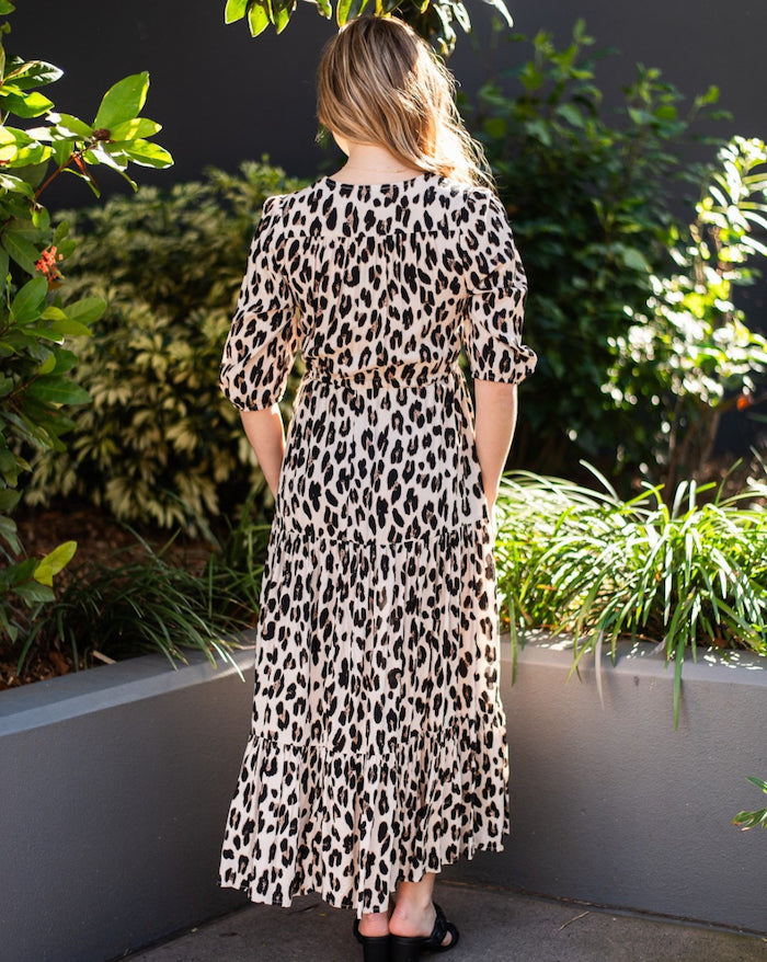 Georgia Leopard Maxi Dress