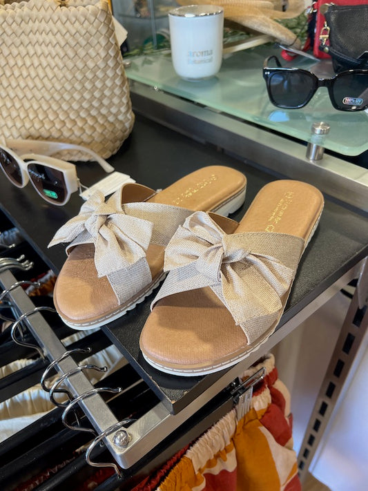 Fabric Slide - Beige Linen