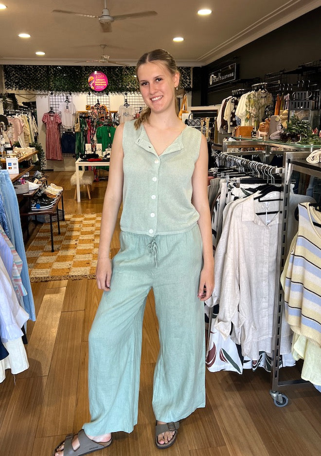 Cloe Top - Sage