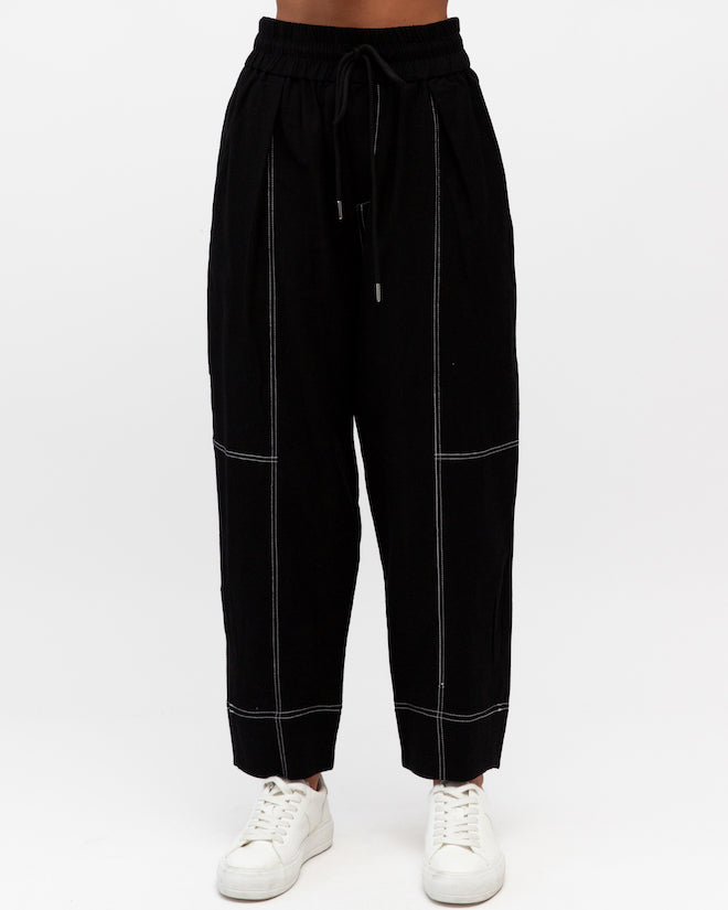 Stella Stitched Pant - Black