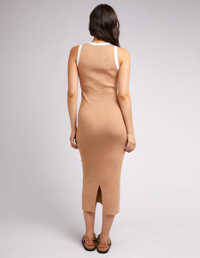 Charlotte Midi Dress - Tan