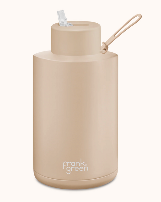 Frank Green Reusable Bottle 2L - Soft Stone