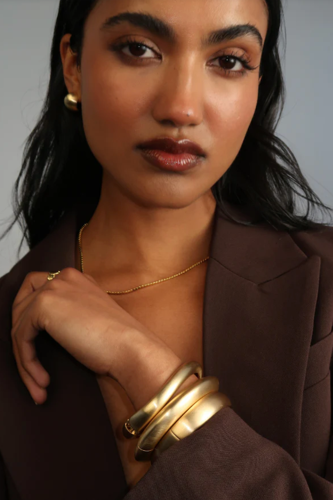 Ally Brushed Bracelet - Gold