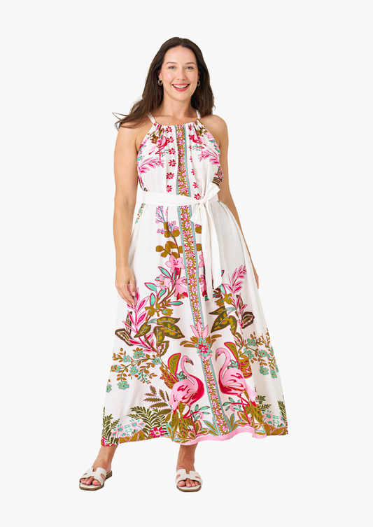 Flamingo Strap Dress