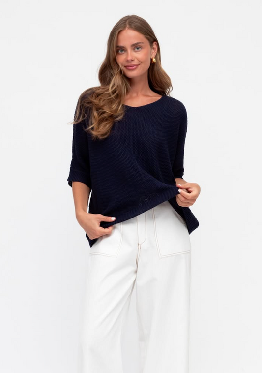 Cora Knit Top - Black