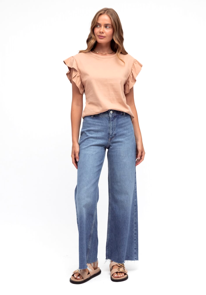 Sanctuary Flutter Tee - Neutral