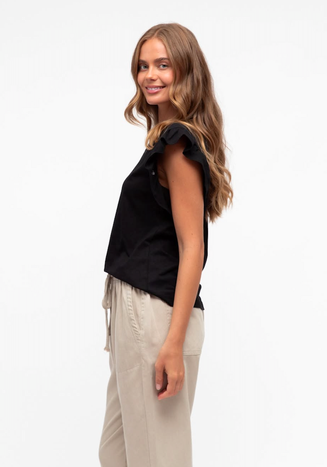 Sanctuary Flutter Tee - Black