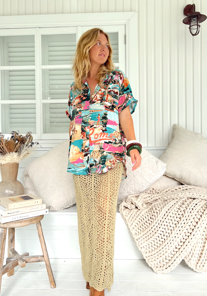 Rome Print Lola Shirt