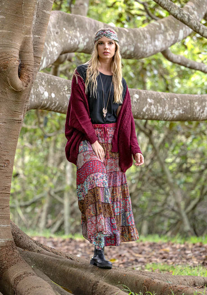 Stevie Skirt - Wine