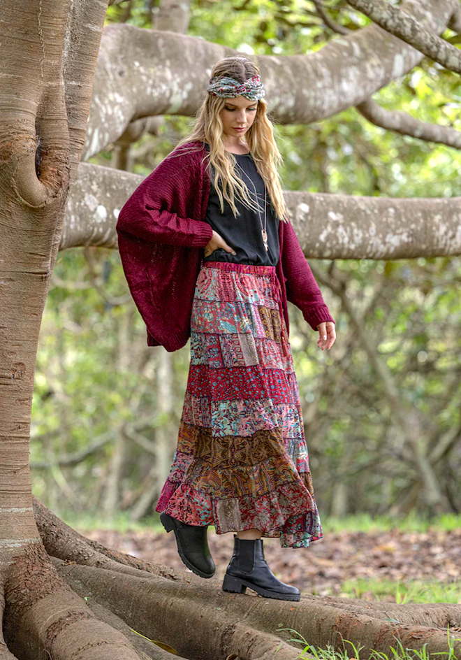 Stevie Skirt - Wine