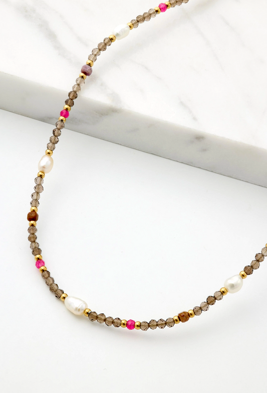Monique Necklace - Smokey