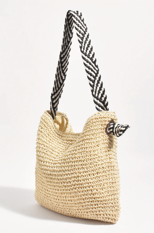 Melissa Stripe Woven Bag