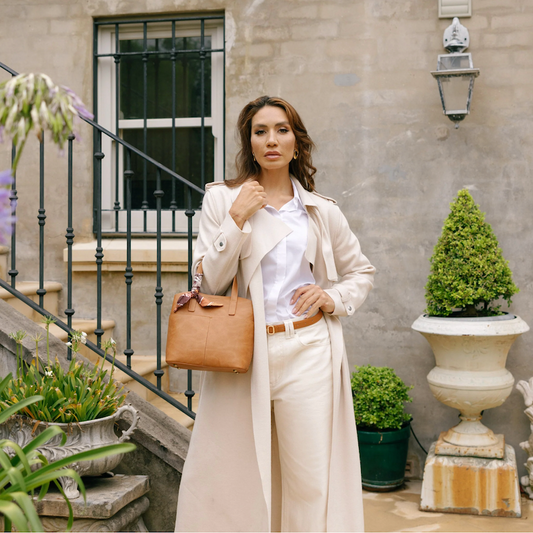 Amelie 2 Piece Bag - Tan