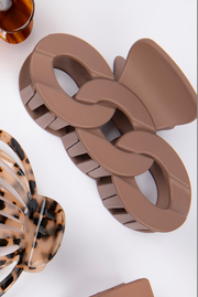 Taupe Link Hair Claw by Holiday