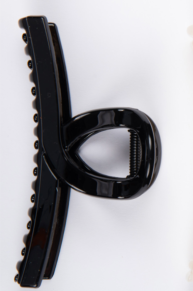 Slider Hair Claw - Black Gloss