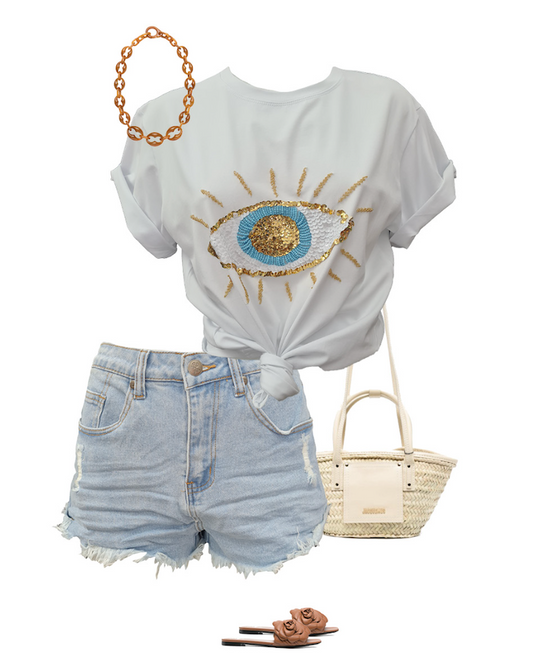 Beaded Eye Tee