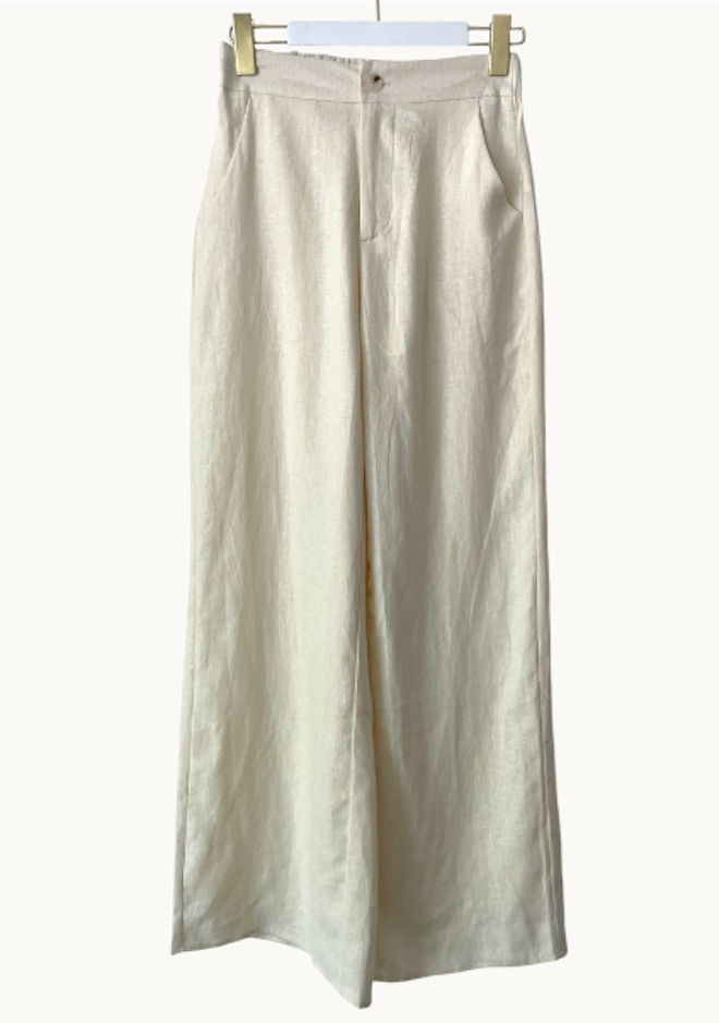 Della Linen Pants - Cream
