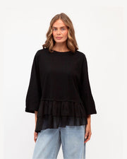 Francis Frilled Hem Tee