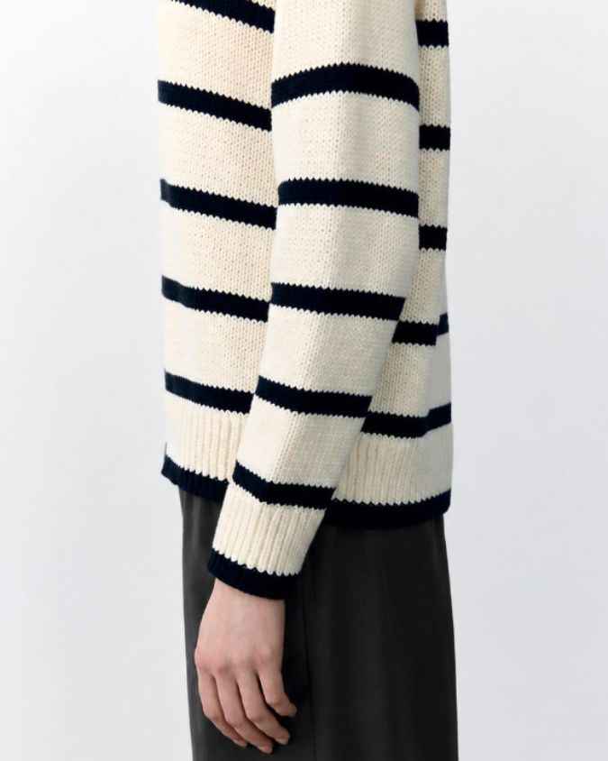 Lauren Stripe Knit - Milk