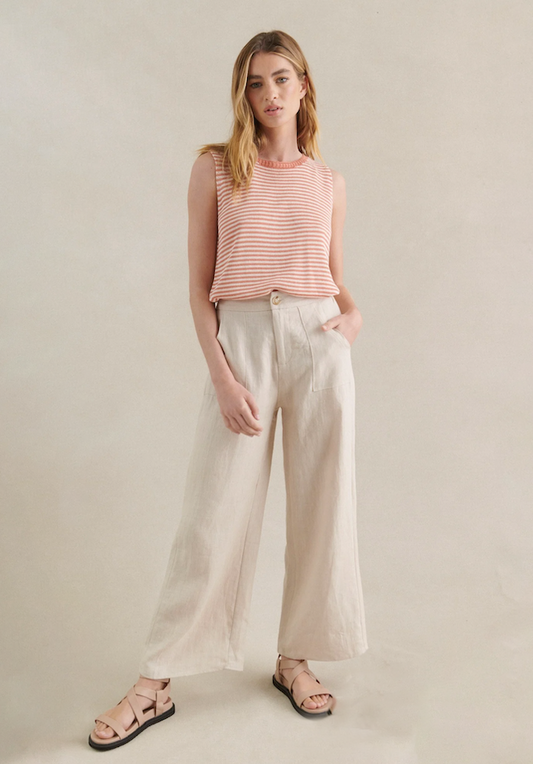 Jude Linen Pants - Stone