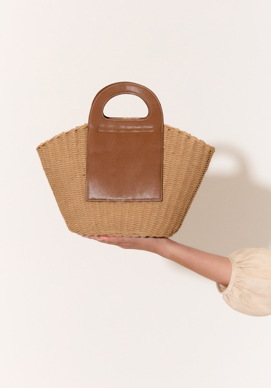 Blanche Panel Handle Basket