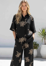 Island Nights Shirt - Black
