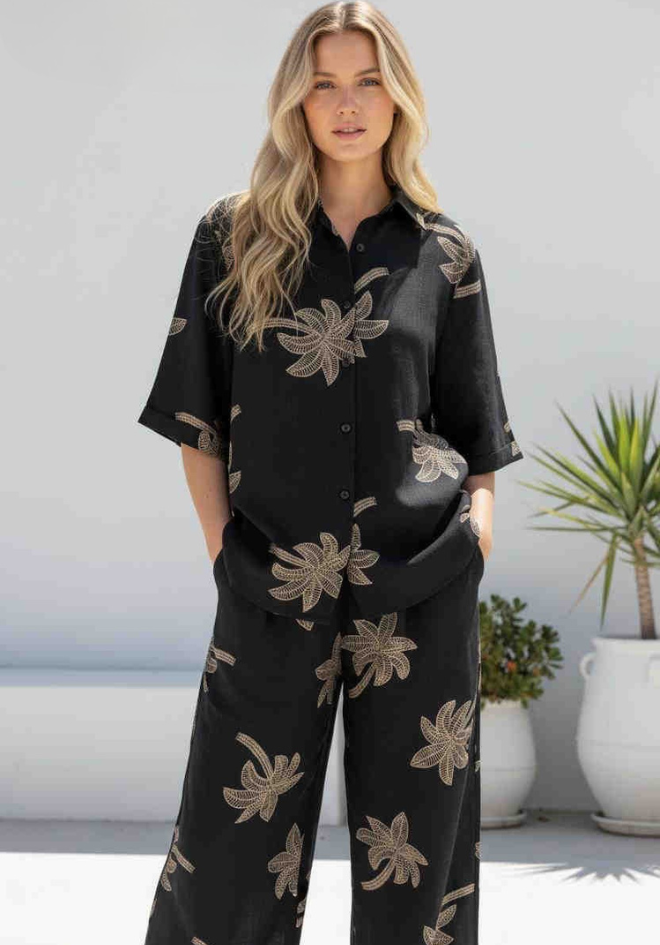 Island Nights Shirt - Black