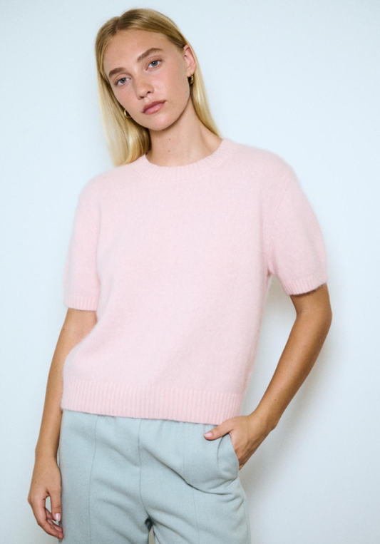 Anna Knit Tee - Pink