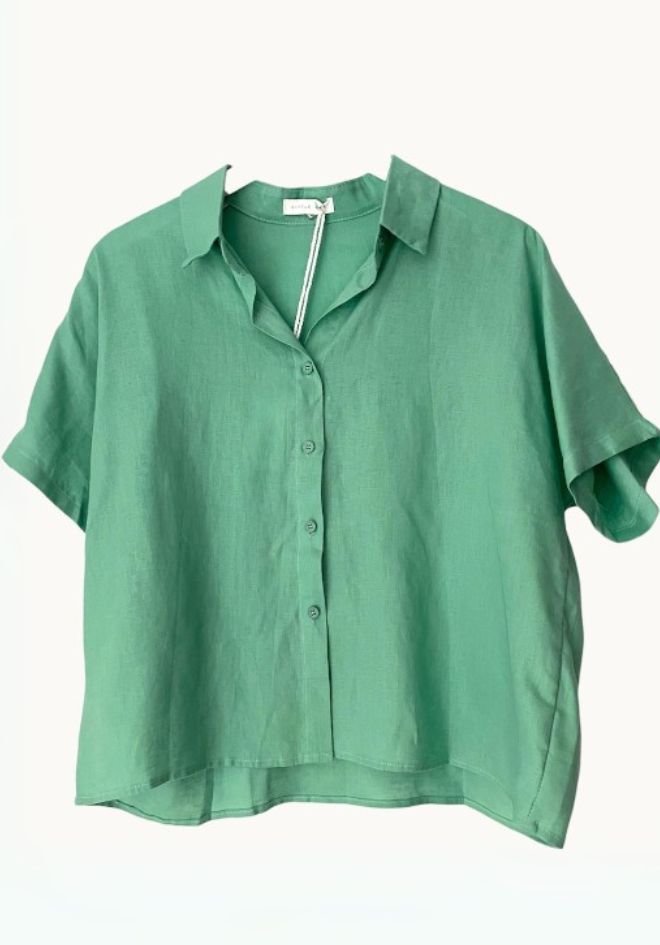 Bronte Shirt - Aqua