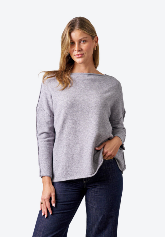Tammy Knit Top - Grey