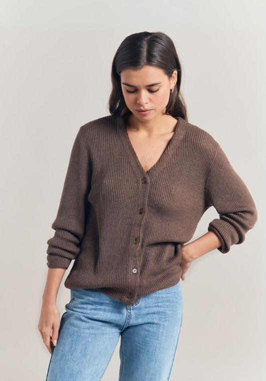 Lauren Cardigan - Chocolate