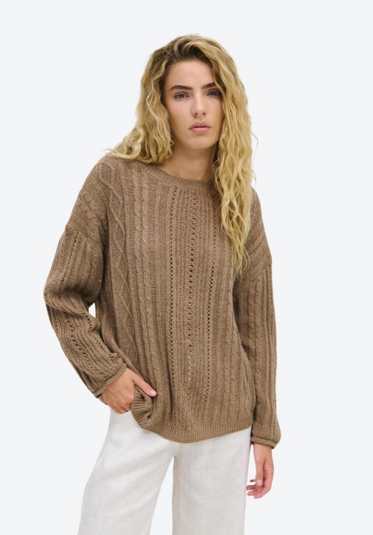 Curved Cable Knit