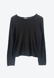 Black sweater on a white background