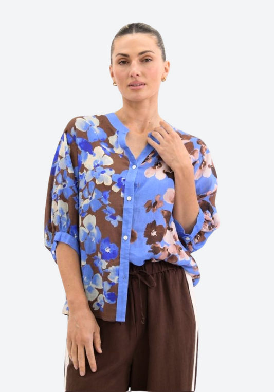 Lila Linen Blouse