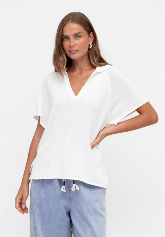 Rebecca V-Neck Knitted Top