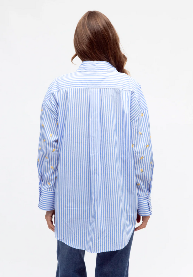 Striped Lemon Shirt - Blue