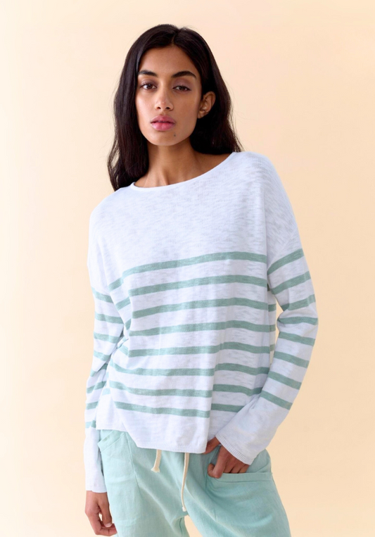 Bobbie Top - Duck Egg