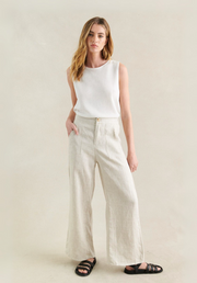 Natural Jude Linen Pants by Little Lies