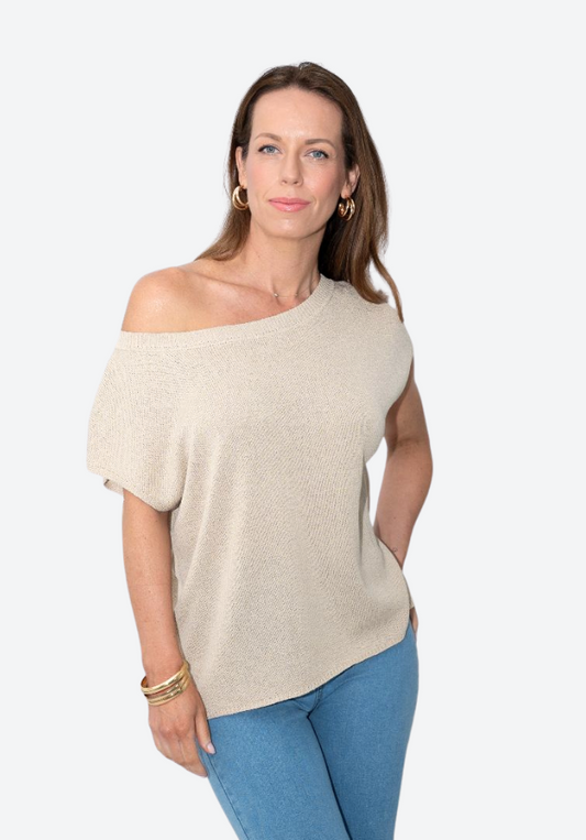 Kayla Knit Top - Natural