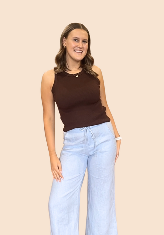 Eva Tank Top - Dark Chocolate