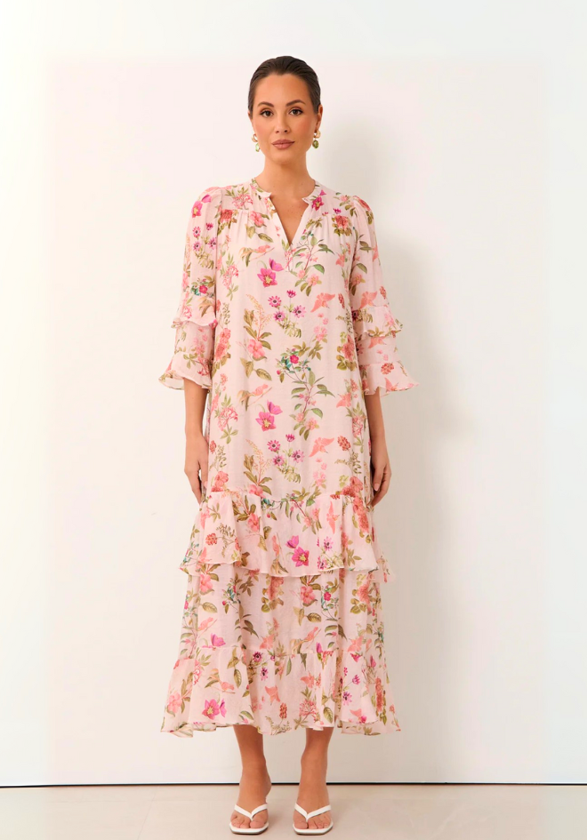 Larissa Frill 3/4 Sleeve Dress